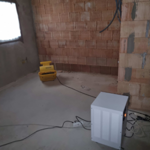 Raum- und Oberflächentrocknung Rohbau